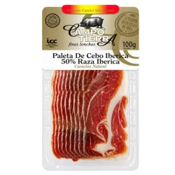 PALETA DE CEBO IBÉRICO 50% RAZA IBÉRICA CAMPO TIERRA LONC. 100G