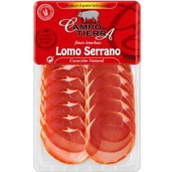 LOMO SERRANO LONCHEADO CAMPO TIERRA 100 GR