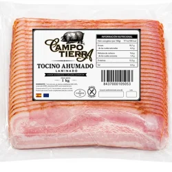 TOCINO AHUMADO LAMINADO CAMPO TIERRA 1KG