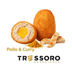 CROQUETA POLLO Y CURRY 35G, BOLSA 500G