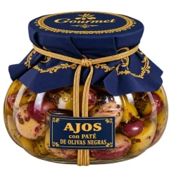 AJOS CON PATÉ DE ACEITUNA NEGRA COQUET GOURMET 240 GR