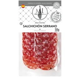 SALCHICHÓN SERRANO LONCHEADO MJ 50 GR