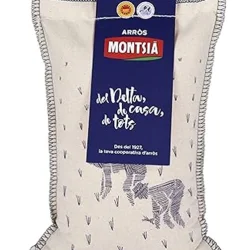 RICE MONTSIA PAELLA 1KG. (D.O.P DELTA OF THE EBRO) CLOTH BAG