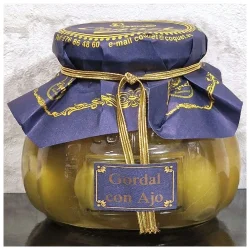 ACEITUNA GORDAL CON AJO COQUET GOURMET 240 GR