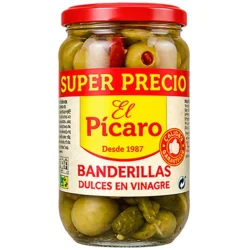 BANDERILLA DULCES CON TROZO DE PEPINILLO EL PICARO 290 GR