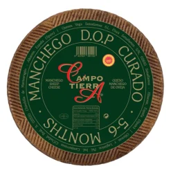 QUESO MANCHEGO CAMPO TIERRA CURADO DE LECHE DE OVEJA 5-6 MESES 3,3 KG