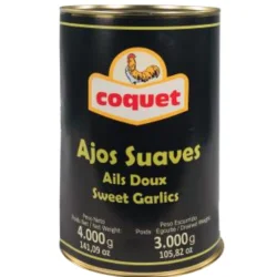 AJOS SUAVES CON ACEITE DE OLIVA COQUET LATA 5KG