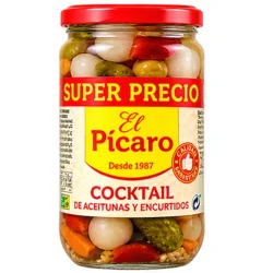COCKTAIL DE ACEITUNAS Y PICKLES EL PICARO 290 GR