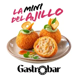 CROQUETA MINI AJILLO 20G, BOLSA 360G AF