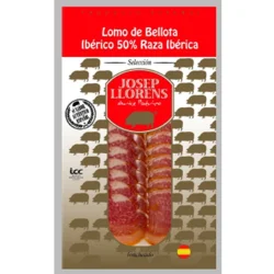 CAÑA DE LOMO DE BELLOTA  IBÉRICO 50 % RAZA IBÉRICA LONCH JOSEP LLORENS. 75 GR C/P