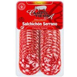 SALCHICHÓN SERRANO LONCHEADO CAMPO TIERRA 100 GR