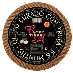 QUESO DE OVEJA CAMPO TIERRA CURADO CON TRUFA NEGRA 5-6 MESES 3,4 KG