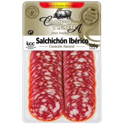 SALCHICHÓN IBÉRICO LONCH CAMPO TIERRA 100 GR C/P