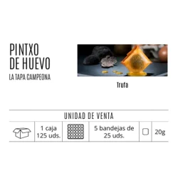 PINTXO DE HUEVO TRUFA FS BANDEJA 25 UN COCINA DE SENEN 500 GR