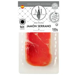 JAMÓN SERRANO LONCHEADO MJ 100 GR