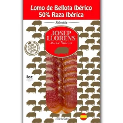 CAÑA DE LOMO DE BELLOTA  IBÉRICO 50 % RAZA IBÉRICA LONCH JOSEP LLORENS. 75 GR C/P