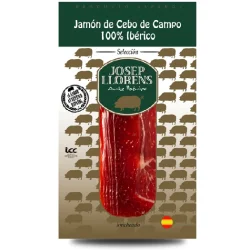 JAMÓN DE CEBO DE CAMPO IBÉRICO 50% RAZA IBÉRICA LONCH. JOSEP LLORENS 75 GR C/P