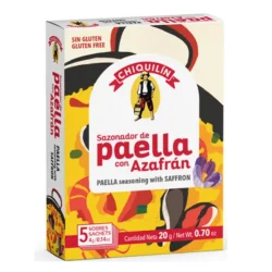 CAJA SAZ. DE PAELLA CON AZAFRÁN CHIQUILIN 5 SOBRES (4 G./SOBRE)