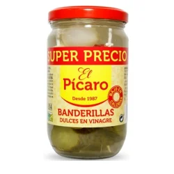 BANDERILLA DULCES CON TROZO DE PEPINILLO EL PICARO 290 GR