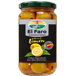 ACEITUNA MANZANILLA RELLENA CON LIMON EL FARO 235 GR