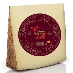 QUESO MANCHEGO CAMPO TIERRA AÑEJO DE LECHE DE OVEJA 9-12 MESES CUÑA 150 GR