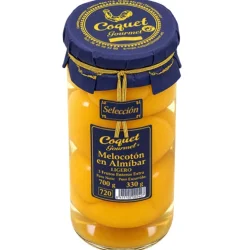 MELOCOTÓN ENTERO ALMÍBAR COQUET GOURMET 700 GR