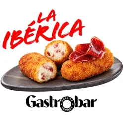 CROQUETAS DE JAMON LA IBERICA 40G, BOLSA 480G AF